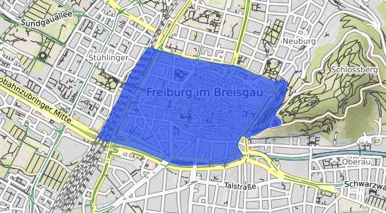 Bodenrichtwertkarte Freiburg im Breisgau Altstadt